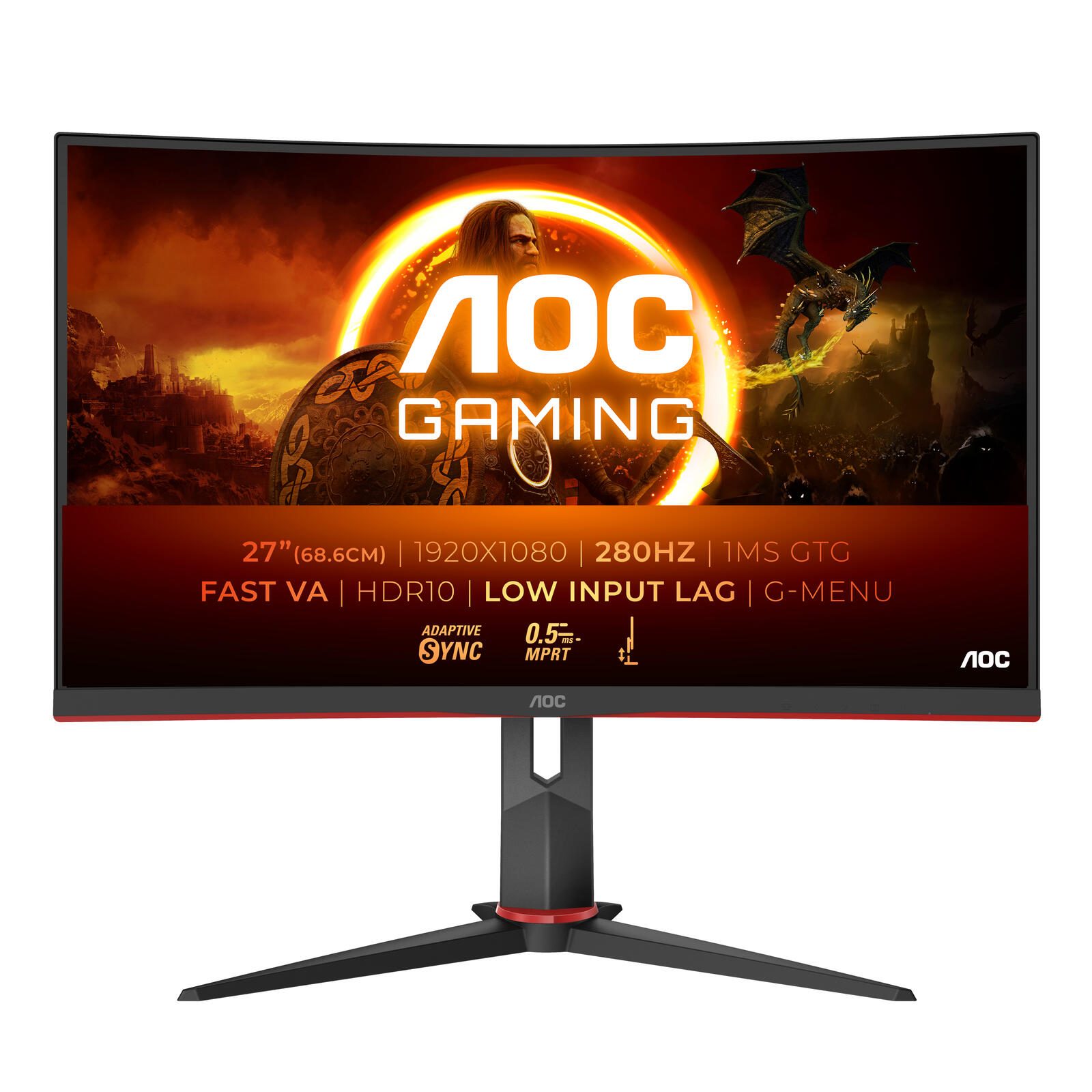 AOC G2 C27G2Z3/BK Full HD Curved Gaming Display 68,6 cm (27″)