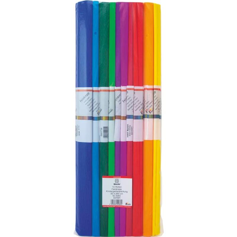WEROLA Krepppapier standard 31 g/m² farbsortiert