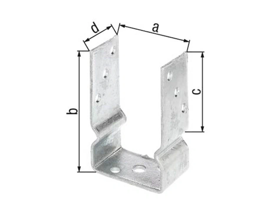 GAH Alberts U-Pfostenträger 91x150x100x60 mm