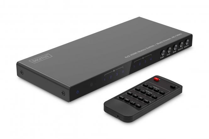 Digitus 4×2 HDMI Matrix Switch / Multi-Viewer, 4K/30Hz