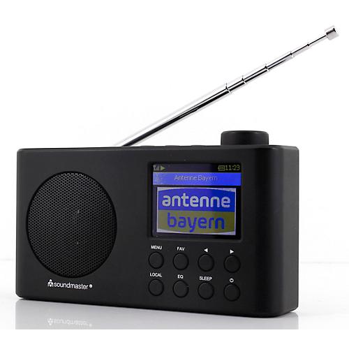 Portables Internetradio Soundmaster? IR6500SW, DAB+/UKW, 2 W, Einschlaf- und Weckfunktion, Bluetooth, Akku, B 160 x T 45 x H 95 mm, schwarz