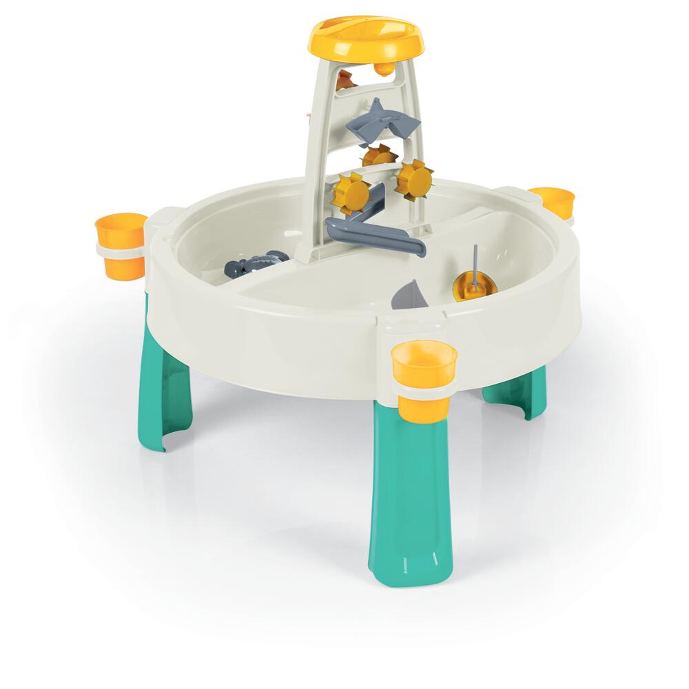 DOLU 2-in-1-Wasser- und Sand-Spieltisch – weiß grün