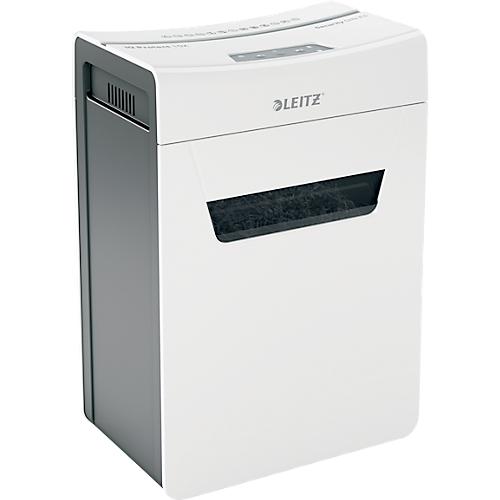 Leitz IQ 10X Protect Premium Aktenvernichter P4, Partikelschnitt 4 x 40 mm, 18 l, 10 Blatt Schnittleistung, Anti-Papierstau-Technologie, wei?