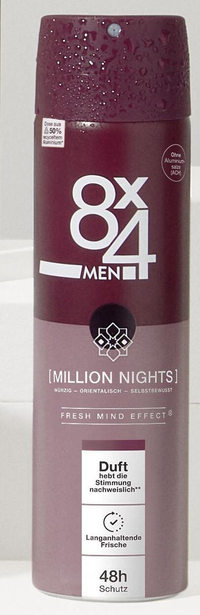 8×4 MILLION NIGHTS Deo-Spray 150,0 ml
