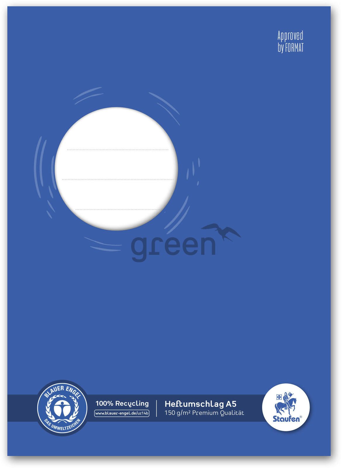 Staufen® Heftumschlag 15,2 x 21,2 cm DIN A5