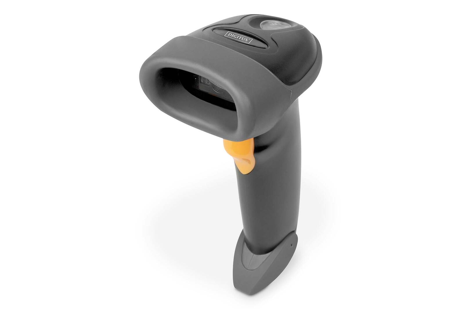 Digitus 2D Barcode Scanner, Bi-direktional 200 Scans/sek, 2 m USB-RJ45 Kabel, mit Halterung