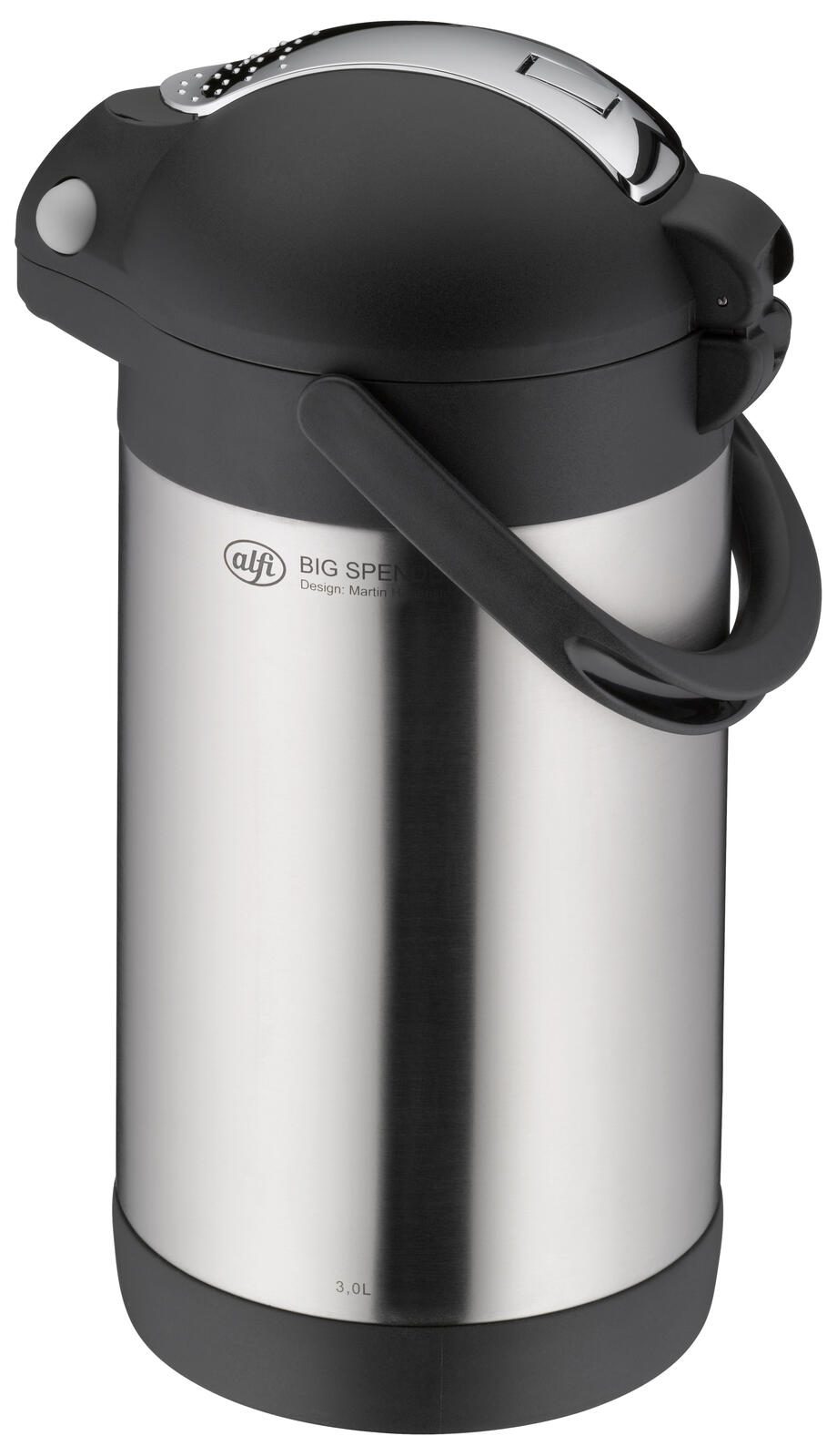 alfi Pumpkanne BIG SPENDER TT schwarz, silber 3,0 l