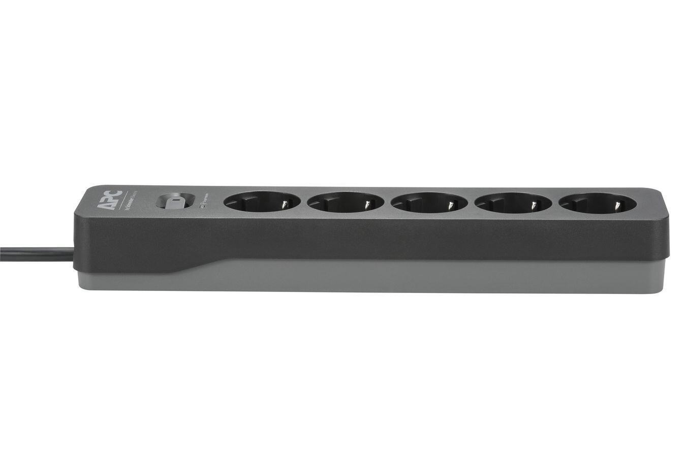 APC PME5B-GR 3er Pack Essential SurgeArrest Black 5 Ausgänge, 230 V