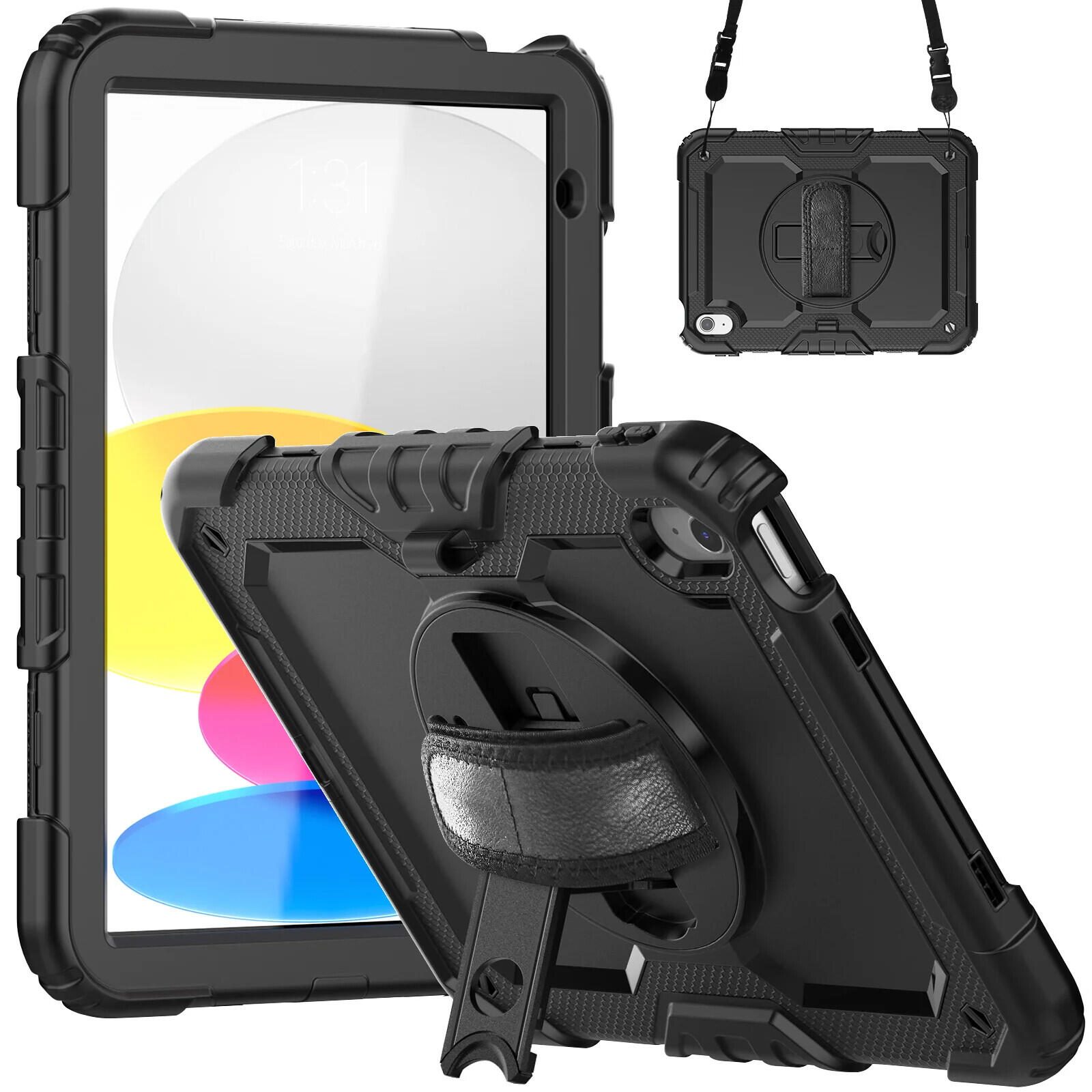 DEQSTER 360° Rugged Case extrem robuste Schutzhülle für iPad (A16/10. Gen)