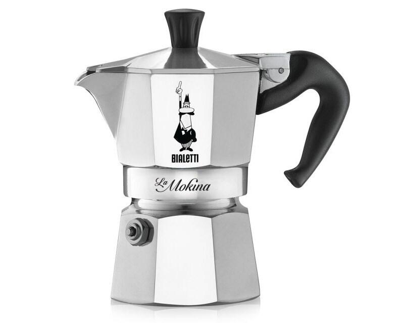 Bialetti La Mokina – Espressokocher – silber – Aluminium – für 1 Tasse