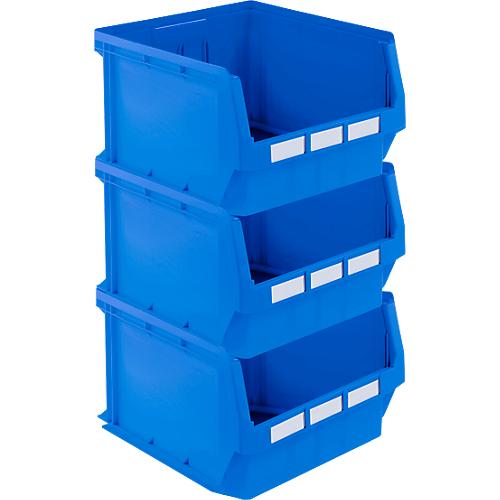 Sparset Sichtlagerkasten Serie PROFI LF 543, Polypropylen, L 500 x B 470 x H 300 mm, 57 l, blau, 3 St.